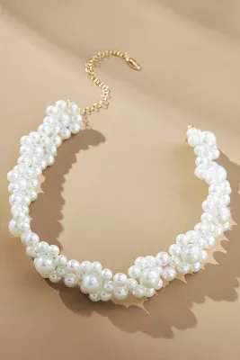 Pearl Floral Choker Necklace