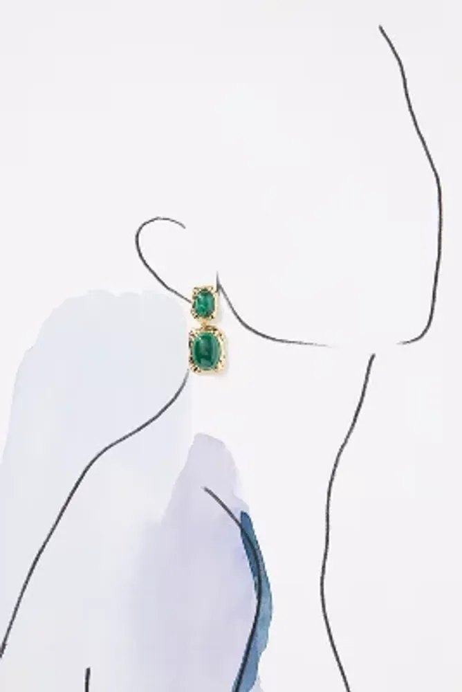 Mignonne Gavigan Gwyneth Malachite Drop Earrings