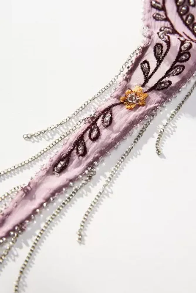 Chan Luu Lavender Scarf Necklace