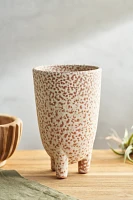 Footed Speckle Terracotta Planter