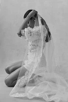 Amsale Chantilly Lace Cathedral Veil