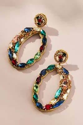 Deepa Gurnani Freida Crystal Earrings