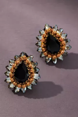 Deepa Gurnani Leesha Crystal Teardrop Earrings