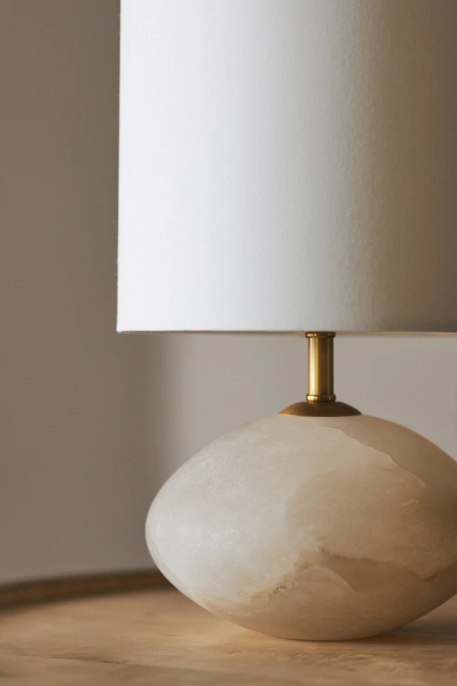 Alabaster Mini Orb Table Lamp