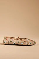 Jeffrey Campbell Floral Mesh Flats