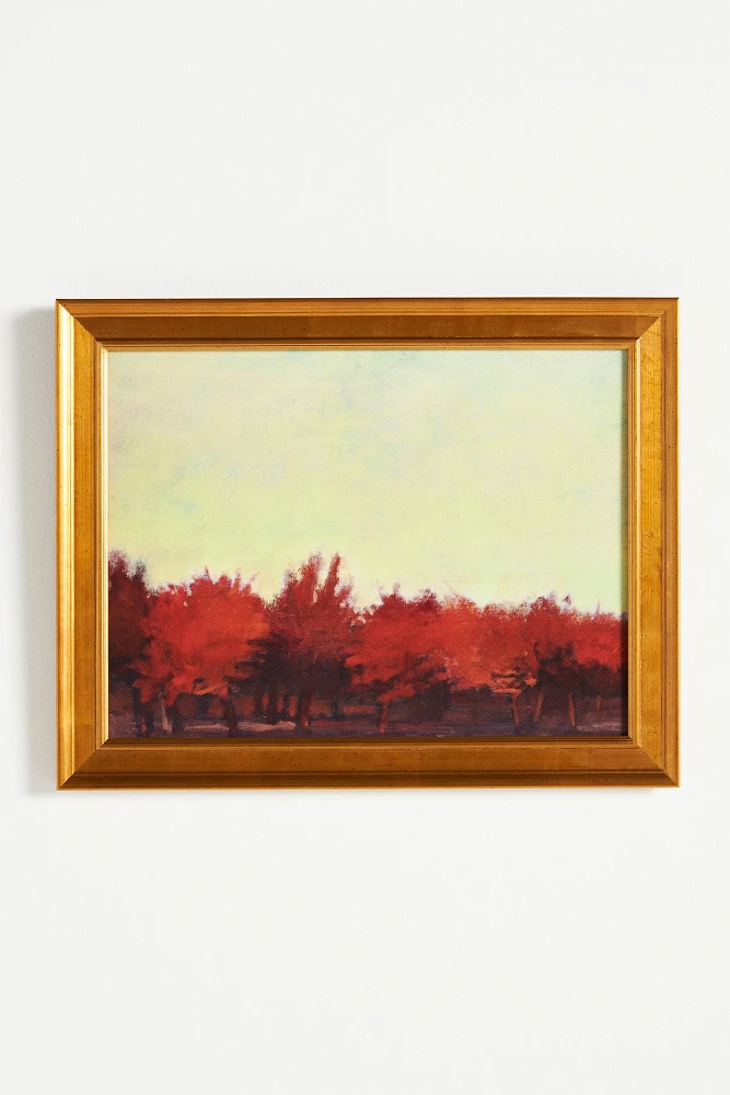 Red Orchard Wall Art