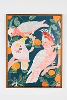 Parrots on Orange Tree Wall Art