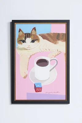 Cats and Coffee in Billiard Halls Wall Art