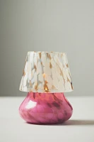 Cheena Fruity Lychee & Pink Dragon Fruit Glass Mushroom Lamp Candle