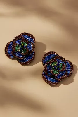 Olivia Dar Camelia Flower Earrings