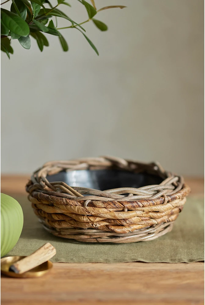 Woven Abaca Basket Planter