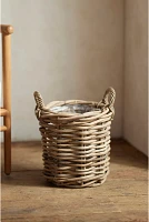 Rattan Cylinder Basket Planter