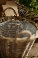 Rattan Tapered Basket Planter