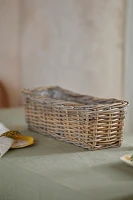 Rattan Trough Basket Planter