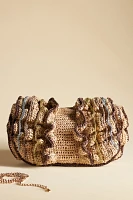 Natural Ruffle Clutch