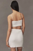 BHLDN Claudette Embellished Mini Skirt