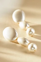 Lele Sadoughi Pearl Linear Bubble Earrings