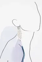 Crystal-Topped Pearl Drop Earrings