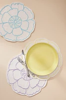 Eleni Embroidered Flower Placemat