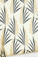 Mitchell Black Areca Palm Wallpaper