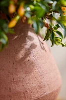 Geometric Terracotta Urn