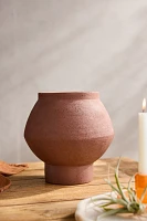 Geometric Terracotta Urn