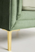 Velvet & Linen Mina Cushion Chair