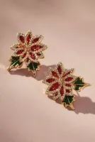 BaubleBar Case In Pointsettia Post Earrings