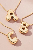 Bubble Letter Monogram Necklace