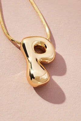 Bubble Letter Monogram Necklace