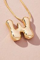 Bubble Letter Monogram Necklace