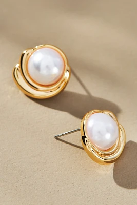 Bel Air Pearl Post Earrings