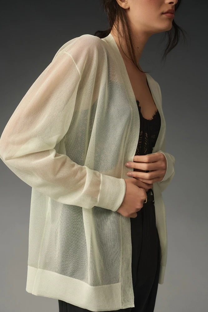 By Anthropologie Light Weight Sheer Cardigan Top