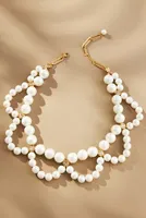 Pearl Scallop Collar Necklace