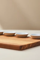 Olivewood Cheese Board with Dip Bowls, Set of 5