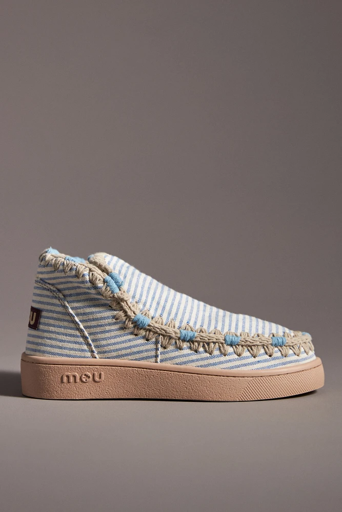 Mou Summer Stitched Pull-On Sneakers