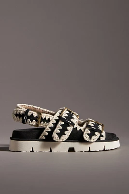 Mou Bio Buckle Slingback Sandals