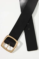 Wide Square Buckle Belt