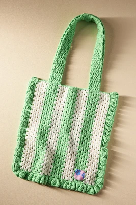 Damson Madder Frill Crochet Bag