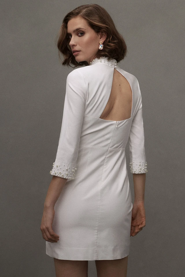 BHLDN Brynlee Mock-Neck Long-Sleeve Mini Dress at Mall of America in Bloomington, MN BHLDN Brynlee Mock-Neck Long-Sleeve Mini Dress at Mall of America in Bloomington, MN