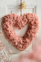 Preserved Reindeer Moss Heart Wreath