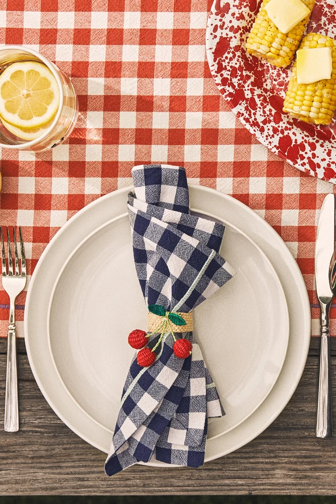 Ginny Gingham Napkins, Set of 4