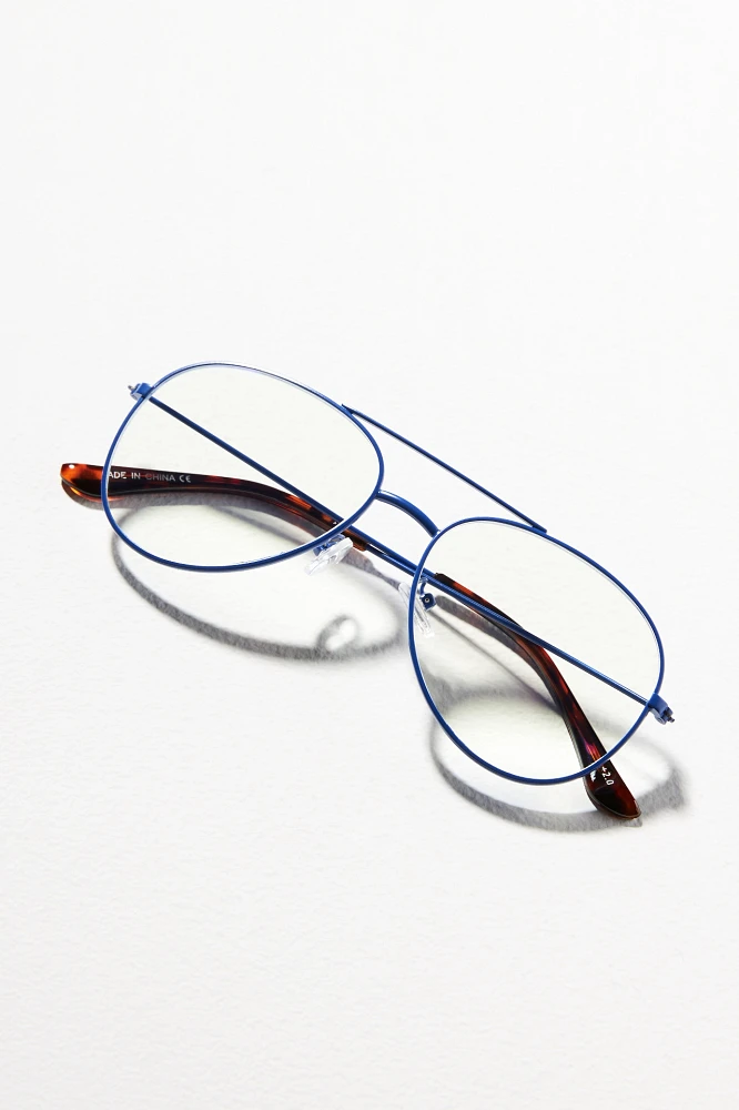 Matte Wire Aviator Glasses