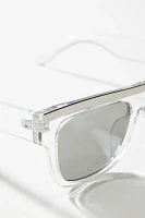 Metal Flat-Top Sunglasses