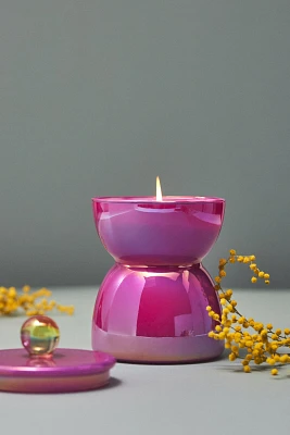 Farrah Floral Rose Garden Glass Candle