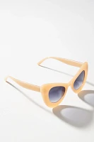 Oversized Curvy Cat-Eye Sunglasses