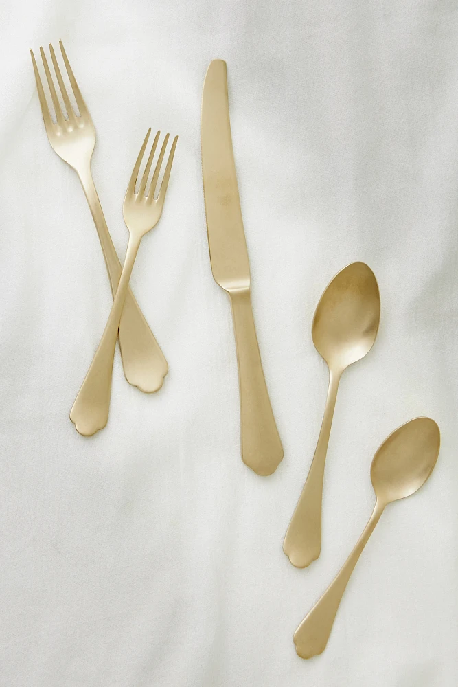 Mepra Dolce Vita Champagne Flatware 5-Piece Place Setting