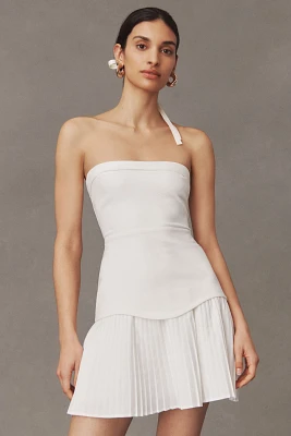 BHLDN Talia Strapless Drop-Waist Mini Dress