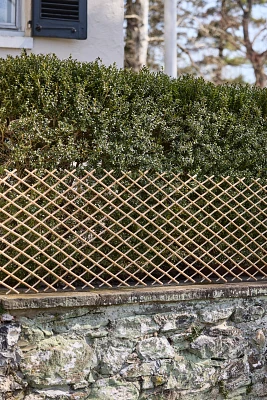 Expandable Woven Willow Lattice Fencing