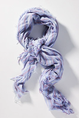 Chan Luu Cashmere Plaid Scarf